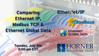 Comparing Ethernet IP, Modbus TCP & Ethernet Global Data