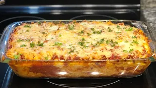 How To Make Delicious Baked Spaghetti Cream Cheese Casserole | Recipes With Ground Beef