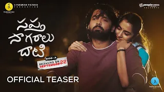 Sapta Sagaralu Dhaati (Side A) Teaser | Rakshit Shetty | Rukmini | Hemanth M Rao | Sep 22 Release