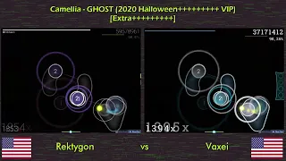【osu! Duel】 Rektygon vs. Vaxei | Camellia - GHOST (2020 Halloween+^9 VIP) [Extra+^9] | 200 sub + HNY