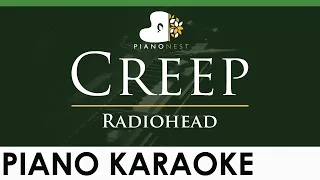 Radiohead - Creep - LOWER Key (Piano Karaoke Instrumental)