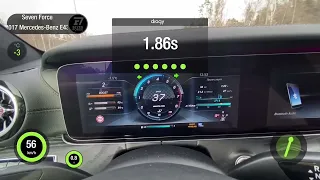 Mercedes benz e43amg 2017 w213 stage2 acceleration 0-100