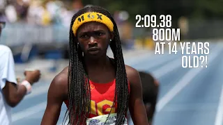 Chad Johnson's Daughter Clocked Insane 800m At 14 Years Old At AAU Junior Olympics!