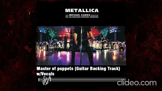 Metallica S&M Master of puppets (Guitar Backing Track) w/Vocals