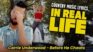 Country Music Lyrics IN REAL LIFE! Before He Cheats - Carrie Underwood