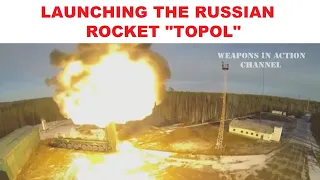 Launch of the Topol rocket from the Plesetsk cosmodrome