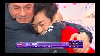 Nathan Chen 2019 WC FS French commentary
