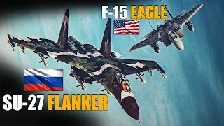 The Best Heavy Weights | F-15 Eagle Vs Su-27 Flanker DOGFIGHT | Digital Combat Simulator | DCS |