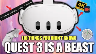 10 Things You DIDNT KNOW About QUEST 3 - Wireless PCVR, Secret Features, New Tools (& Much More)