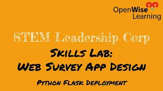 Python Flask Web Survey App Tutorial