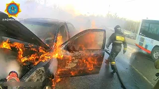 Тушение пожаров в г. Кокшетау