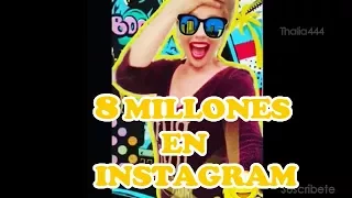 Thalia celebra sus 8 MILLONES de seguidores en INSTAGRAM