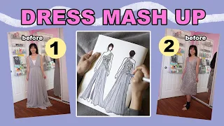 Making A New Dress From 2 Old Dresses! Thrifted Transformations