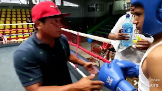 Moisés Peña Vs Luis Rivas, 105 lb. Mierc de boxeo Onofre Ramírez. 15 mayo 2024, Gimn Nicarao.