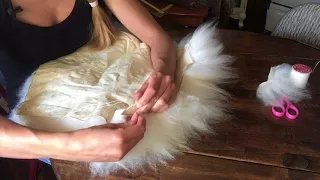 How to Make a Sheepskin Pillow | Materials and Sheepskin Sewing Technique