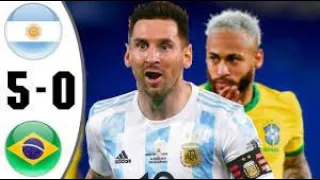 Argentina vs Brazil 5−0 - Extеndеd Hіghlіghts & All Gоals 2021 HD