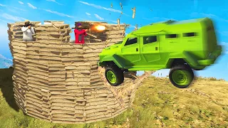 TOWER DEFENSE RPG's vs. INSURGENTS MINIGAME! (GTA 5 Funny Moments)