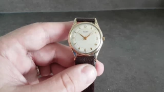 1954 Rotary Maximus 9k gold vintage watch