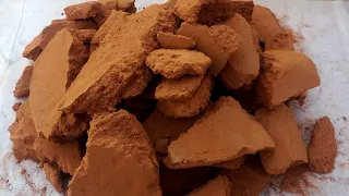 red dirt dry flour crumbling 🤤#asmr #satisfying @asmrclaypots