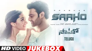 Full Video Jukebox: Saaho Telugu| Prabhas, Shraddha Kapoor, Jacqueline F,Jackie Shroff, Neil NMukesh