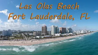 Las Olas Beach, Ft. Lauderdale, FL (4k drone video)