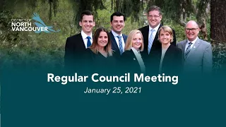 Regular Council Meeting: January 25, 2021