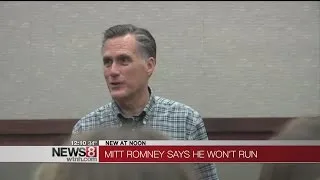 Former GOP nominee Romney will not run for president in ’16