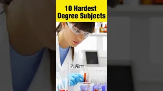 Top 10 Hardest Degrees Subjects To Study in the World #degree #shorts