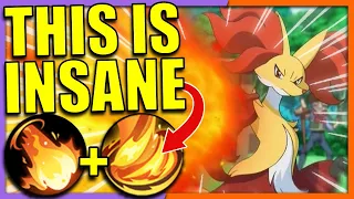 FIRE SPIN DELPHOX IS INSANE!! First Impression Gameplay | Pokemon Unite