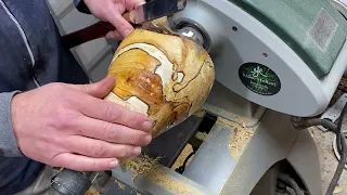 Ugly Old and Rotten can it be saved? - spalted woodturning project