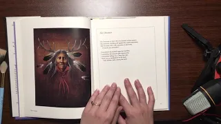 ASMR Indigenous Poems and Art (soft spoken, paper sounds, book brushing, tracing)