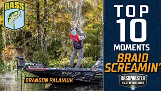 Top 10 Braid Screaming Catches (2020 Bassmaster Elite Series)