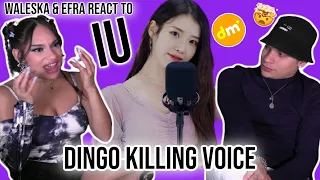 Waleska & Efra react to IU on Dingo Killing Voice 😲🤩