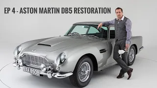 Aston Martin DB5 Restoration -  James Bond Silver Birch colour change for this motoring icon.