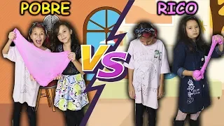 RICO VS POBRE FAZENDO AMOEBA / SLIME #23 | Biankinha