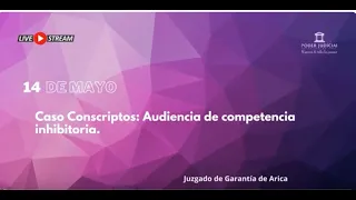 Caso Conscriptos: Audiencia de competencia inhibitoria