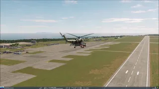 DCS World DCS: Mi-24P HIND Replay - Rolling / Landing