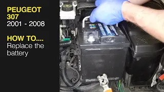 How to replace the battery on a Peugeot 307 2001 - 2008 4147   Battery