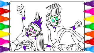 Trolls Band Together Coloring Pages | Drawing Velvet and Veneer