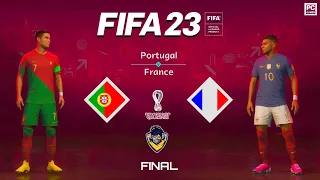 FIFA 23 - PORTUGAL vs. FRANCE - FIFA World Cup Final - Ronaldo vs. Mbappe - PC Gameplay