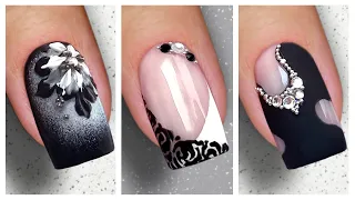 Nail Art Designs 2023 | Black&White Nail Art #20nails