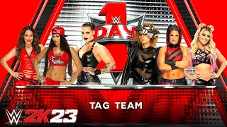 WWE 2K23 - FULL MATCH - The Bella Twins and Rhea vs. Becky Alexa and Bayley - 6 Woman Tag Team Match