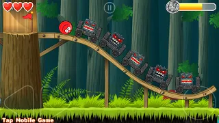 Red Ball 4 Deep Forest VS Green Hills With Golden Ball (Ios, Android)