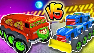 😱Terrible ALL-TERRAIN MCQUEEN ZOMBIE 8 Wheels 🆚 CAM SPINNER ZOMBIE with Three Bodies😱| BeamNG Drive