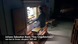 J.S. Bach: "Das Orgelbüchlein" Lobt Gott, ihr Christen, allzugleich, BWV 609. F. Marangoni - organ