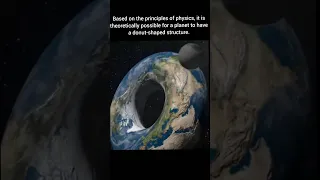 DONUT SHAPED EARTH 🌎#donuts #earth #space #moon