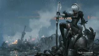 Tracks from NieR:Automata but slowed, with reverb & reversed