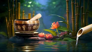 Soothing Sounds Of Fountains And Tibetan Singing Bowls, Relaxing Music For Deep Sleep