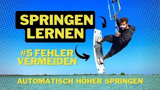 Kitesurfen: SPRINGEN LERNEN - Diese Fehler vermeiden + SOFORT besser Springen