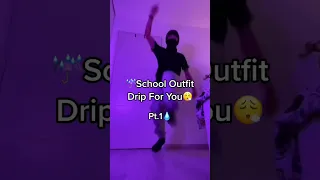 👉🏽School drip outfit😮‍💨☔️⬆️SUBSCRIBE FOR DAILY DRIPPY CONTENT💦Follow my other Social Medias #shorts